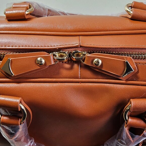 Brand New Cuore & Pelle Cognac Satchel handbag - Picture 6 of 9